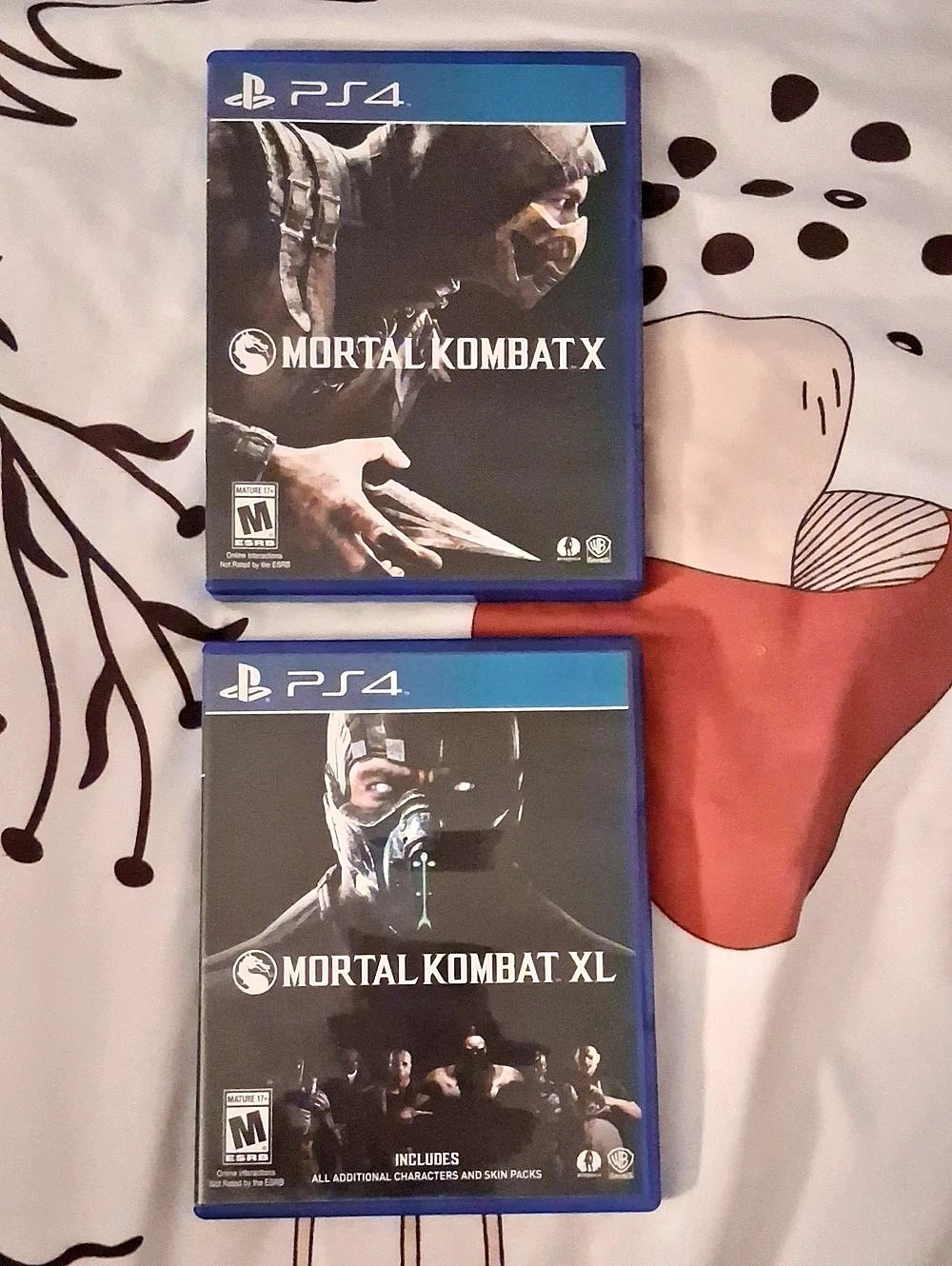 PS4 Mortal Kombat X and XL Video Games 2-Game Set Like New